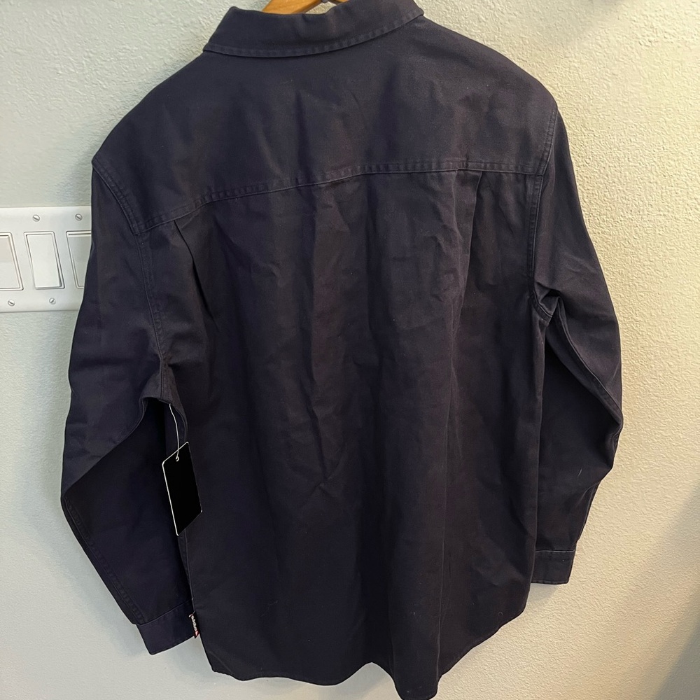 NWT! Men's Quiksilver Long Sleeve Button Down Overshirt - Picture 7 of 11